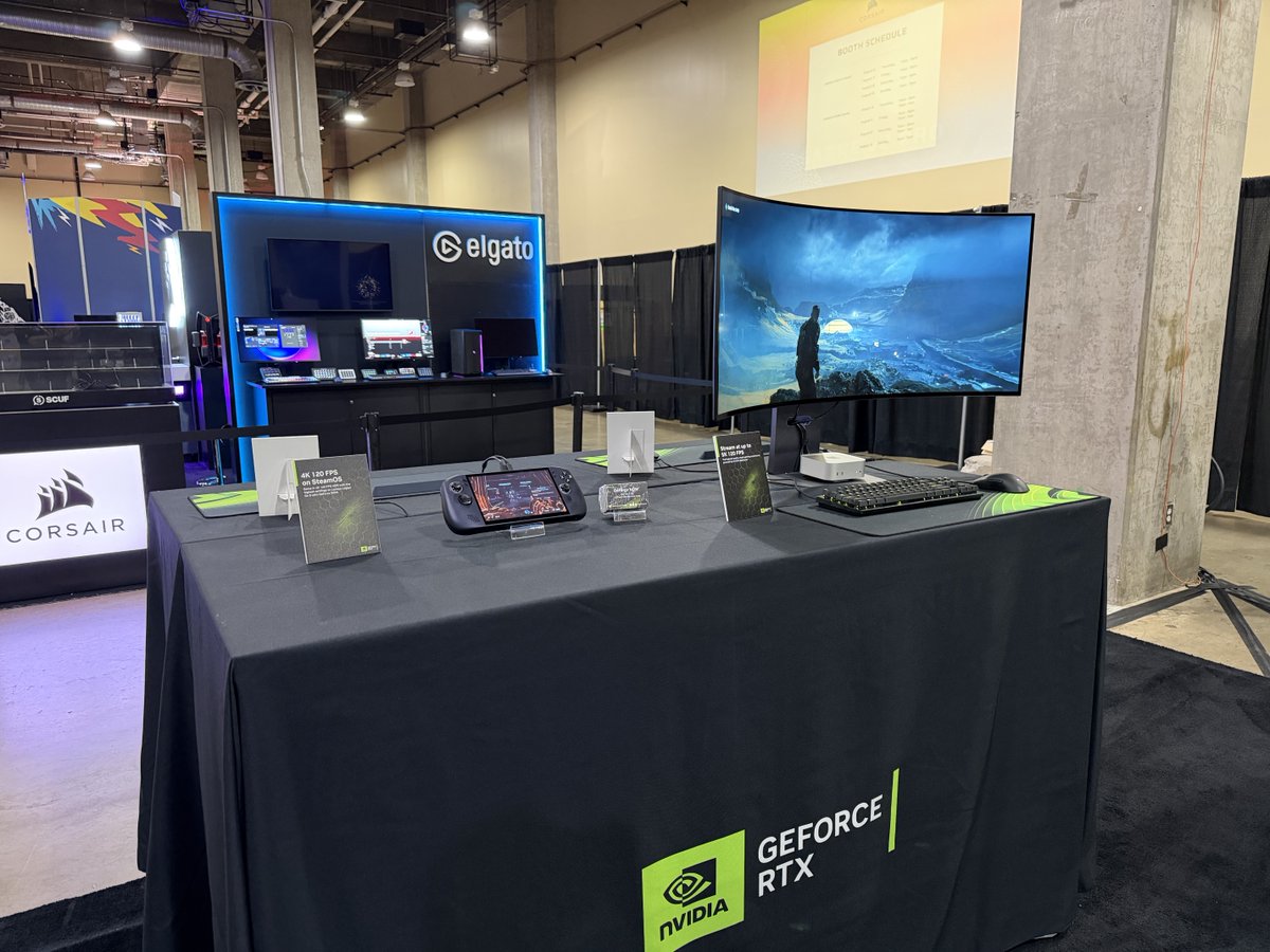 NVIDIAGFN's tweet photo. Are you at #Quakecon2026? Come check out our booth to try out GeForce NOW and try out the new Quake episode made by MachineGames. https://t.co/4FQOuYKerR