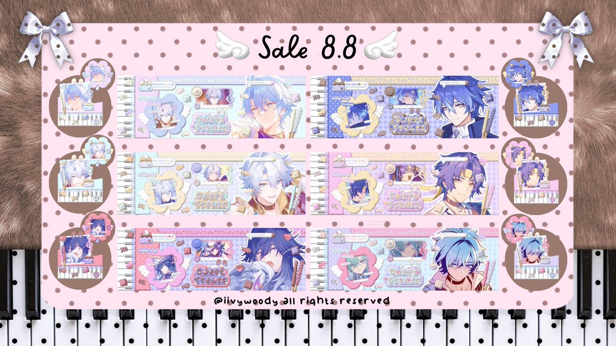 iivywoody's tweet photo. Helooo!! Dalam rangka 8.8 aku ada sale niih, max price ada di 8k~~ Bisa langsung di take sekarang yaps (｡- .•) Oiya kalo kalian buy lebih dari 5 bakal ada diskon tambahan 10% ❕️❕️ 

Only for today yaa, end nanti malam 23.59 wib tyy 🩷🩷

#bealanja https://t.co/8xoekDnhSq