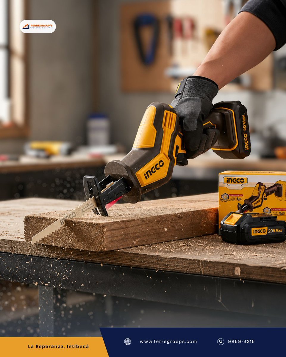 ferregroups's tweet photo. 🔥 ¿Qué material cortas con más frecuencia: madera o metal?

Sierra Sable INGCO Inalámbrica disponible.
📲 9859-3215

#Ingco #Construccion #laesperanzaintibuca https://t.co/xTTXXZlyyv