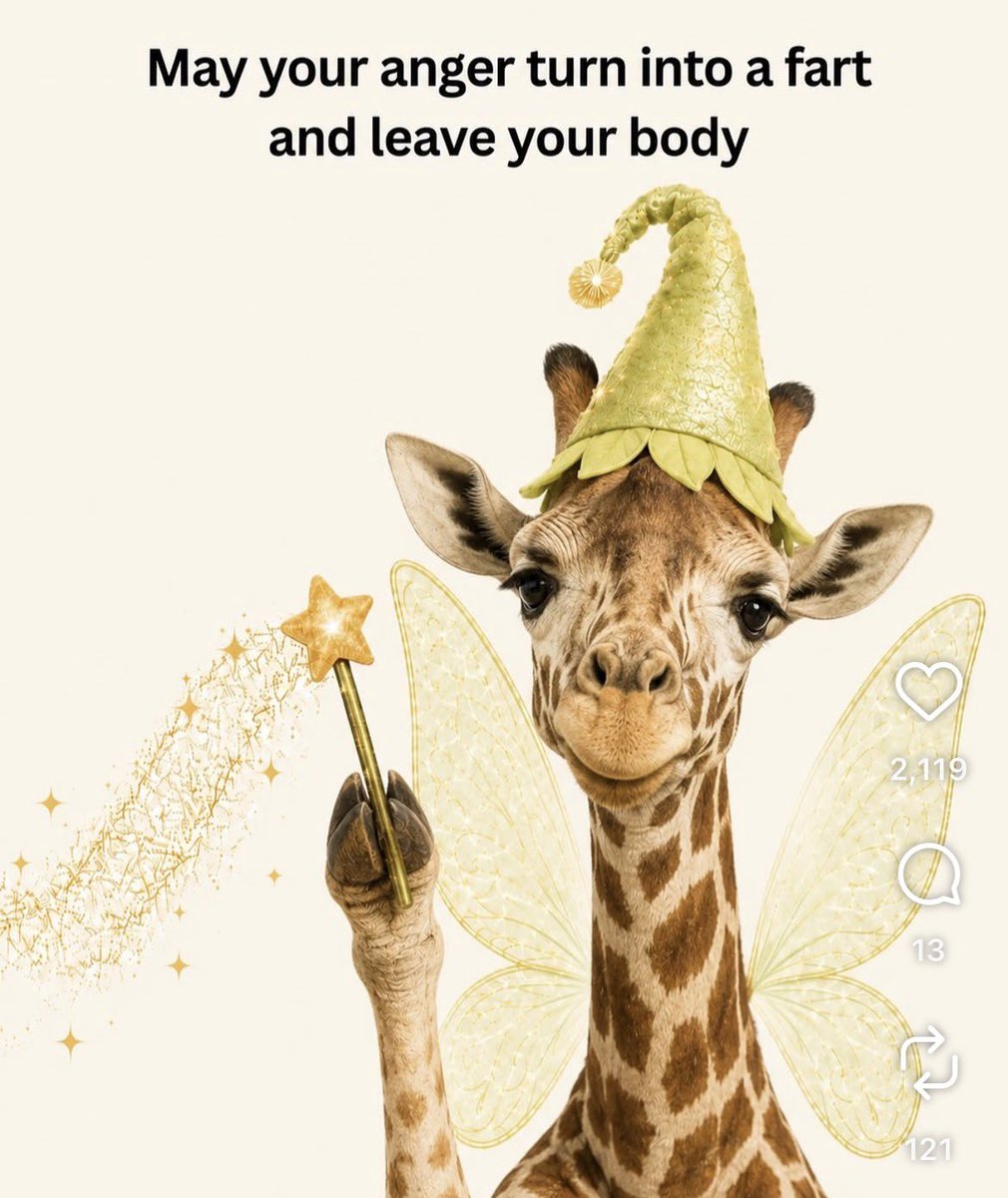 SupportMilani's tweet photo. Some days you need inspiration.
Some days you just need a giraffe butt. 😂🦒

May your anger turn into a fart and leave your body.

The herd supports emotional release in all its forms. 💨🤣

#Milani #TheHerd #GiraffeHumor #CryptoForGood https://t.co/xey9hFHXVh