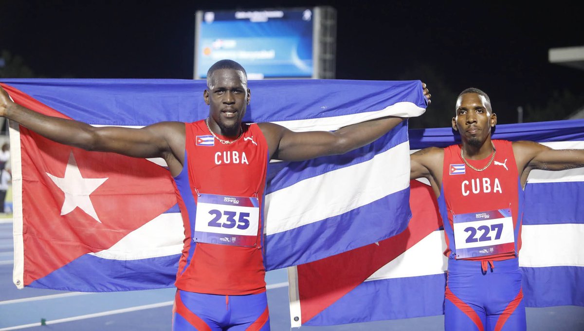 jit_digital's tweet photo. #Cuba en los JJCC de #SantoDomingo2026
#Atletismo: Oro de Lázaro Martínez y plata de Andy Hechavarría en el triple salto. 
#DeporteCubano #InderCuba65 #VeranoConMiGente #SiempreXCuba https://t.co/Ryz11G9taK