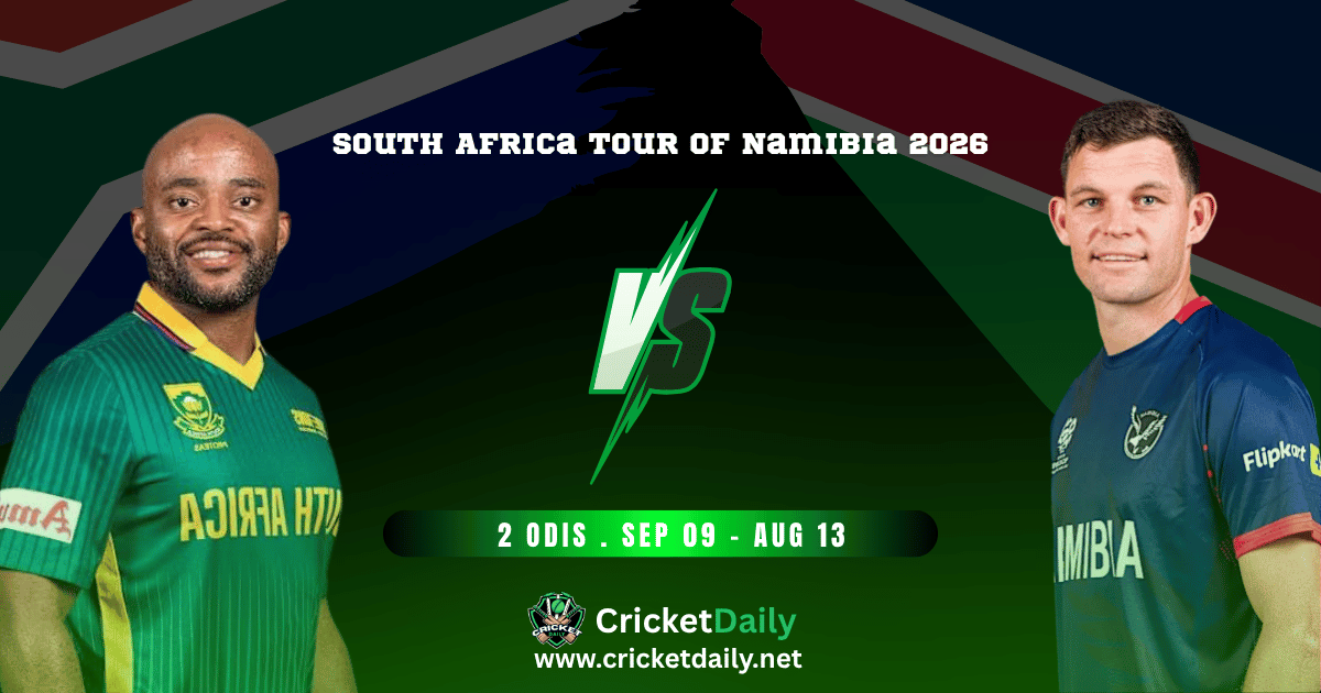 CricketDailyNet's tweet photo. 🇿🇦🇳🇦 History in Windhoek.

South Africa and Namibia meet in ODIs for the very FIRST time, a 3-match series from Sep 9 to 13, at a ground built for the 2027 World Cup the two nations will co-host.
#NAMvSA #CricketNews #cricketdaily

Read More 👇
https://t.co/FCJXlxtxky https://t.co/1eqpO5fdEu