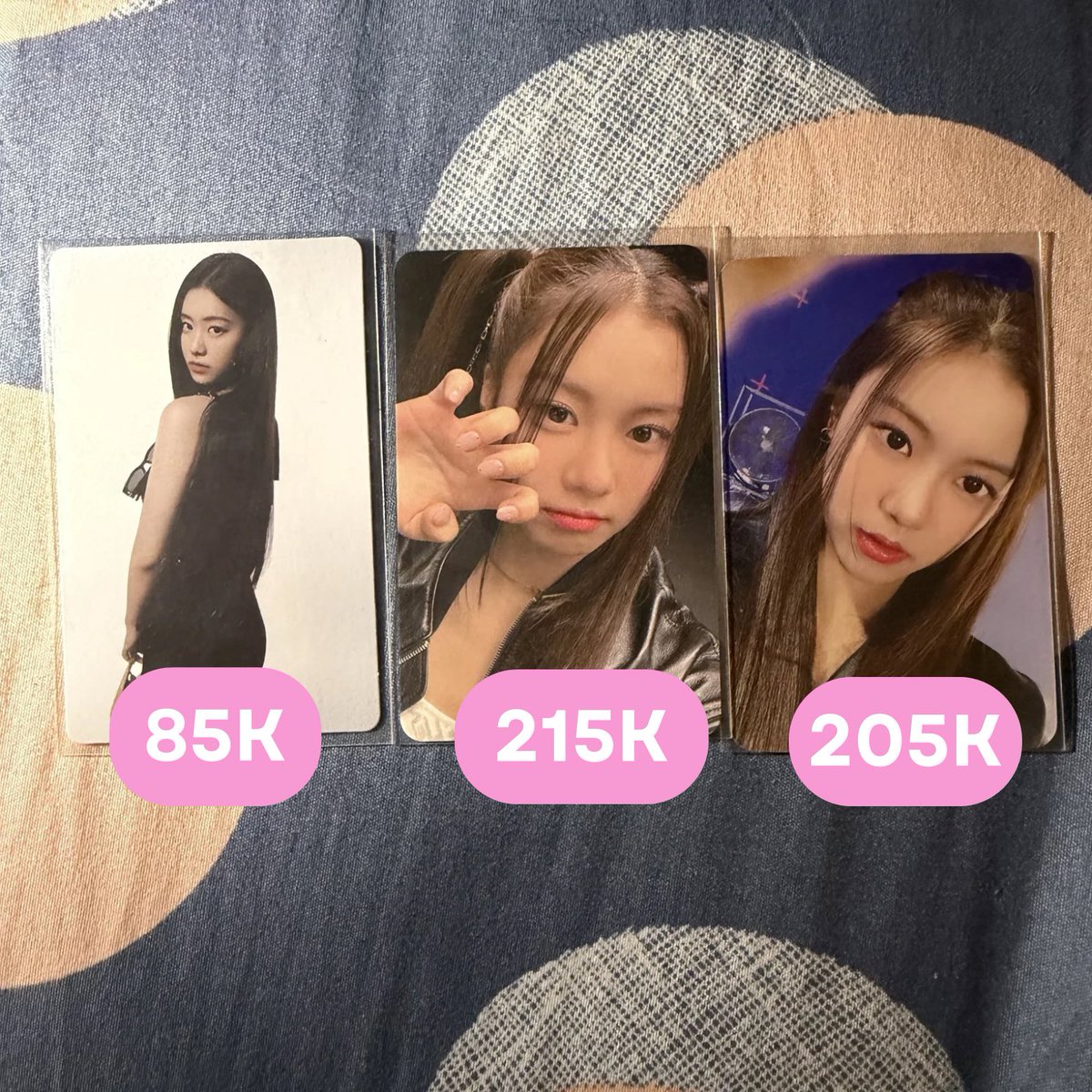 pearrroopear's tweet photo. #s wts jajan aab ive (wonyoung rei liz), garam, njz (hanni haerin minji) price include all bisa negoo tipis, dom jaksel

garam https://t.co/gvLt8jmlvl
nj https://t.co/6RMl7ULTyZ
ive 1 https://t.co/X92rUG1cYL
ive 2 https://t.co/eAm67bf2Lt https://t.co/TDCEgRToSa