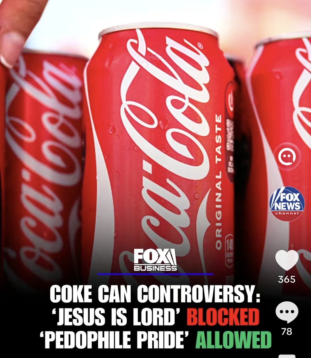 Radar622886's tweet photo. @CocaCola shame on you!! @CNN @nbc @NBCNews @ABC @ABCWorldNews @CBS @CBSNews @CBSSports @NBCSports @NFLonFOX @FOXSports @FoxNews https://t.co/OGYxgrOCDT