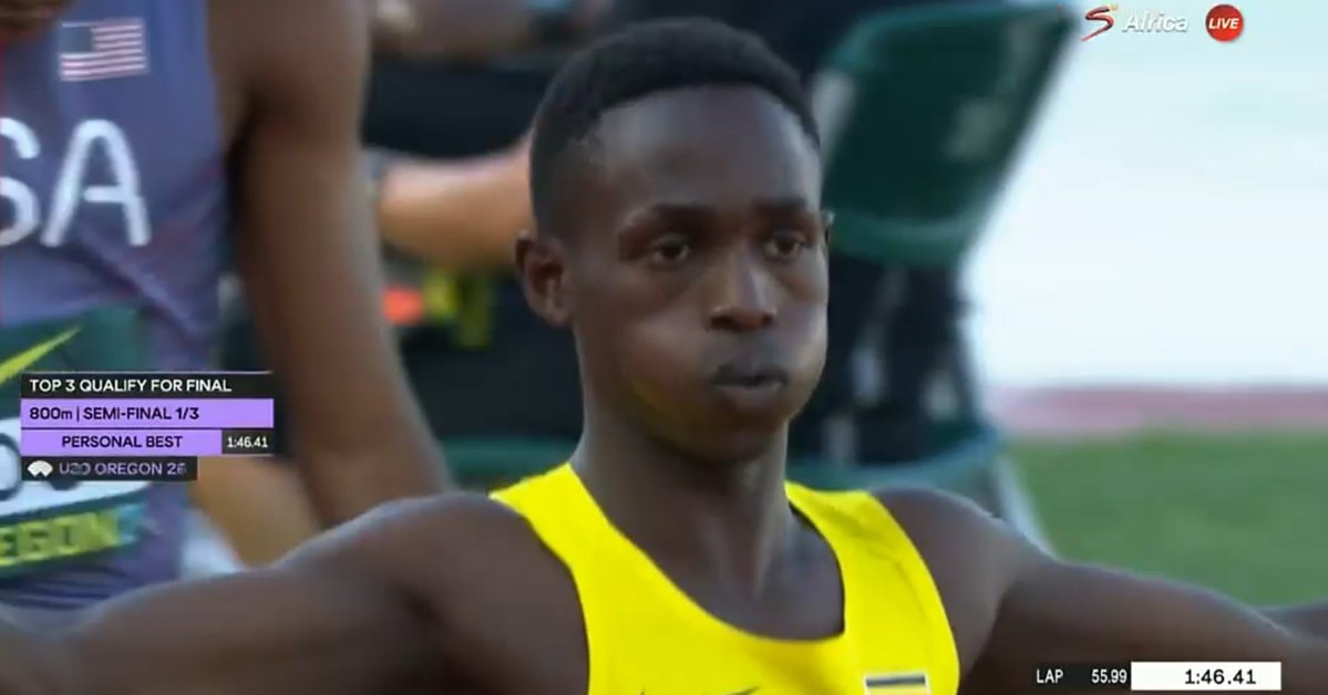 OijaFred's tweet photo. HE DID IT!!!! 🔥🔥🔥🇺🇬
MURUNGI IS THROUGH TO THE 800m FINAL!
That young star just punched his ticket at @WAU20Champs 🙌 
With New PB 1:46.41 
From semis to FINAL. This guy is really on fire right now
#U20Oregon2026 #TeamUganda #800mFinal #Murungi https://t.co/64q9peuXBd