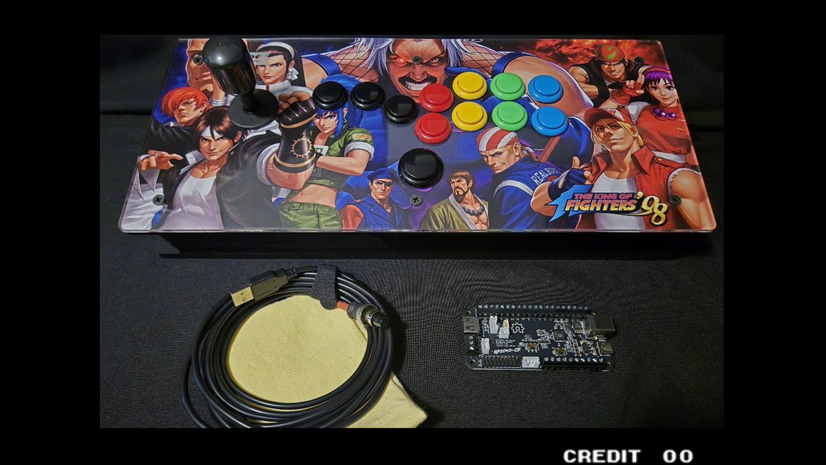 j_bogard506's tweet photo. Another build done! ✌️
Fighting Fingers Plus KoF'98 themed. 
Happy #fightstickfriday!
Thanks to @ArcadeShock and @focusattack for supplying me tha parts for my builds and also thanks to @TheTrain24 and the OpenStickCommunity for the amazing GP2040-CE 👍
#JB506ArcadeSticks https://t.co/XaT10vwUOU