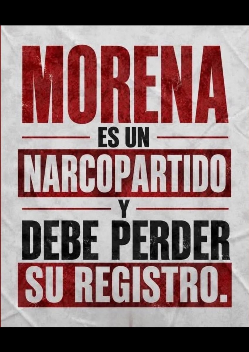 TereHernandezB's tweet photo. El Partido Morena siempre estará respaldado por el narco, es una necesidad mutua! pero esta es una conversación para la que nunca estarán preparados los chairos del @PartidoMorenaMx 

#MorenaEsUnNarcoPartido https://t.co/egIJnX5W3V