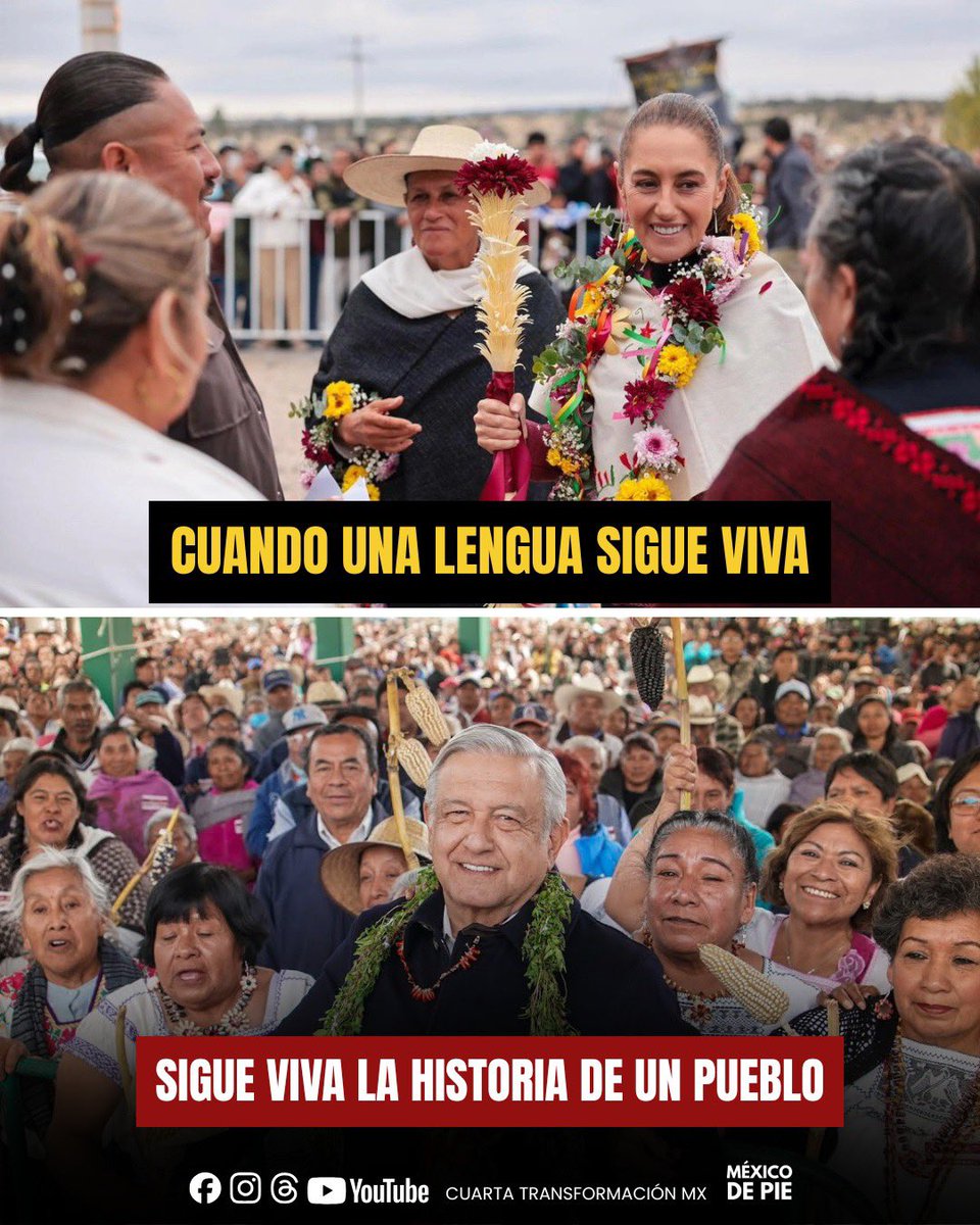 Oficial_Vicman's tweet photo. 🗣️🇲🇽 Las lenguas indígenas son patrimonio vivo de México.
Preservarlas es mantener viva nuestra historia, cultura e identidad para las nuevas generaciones.
¿Qué lengua indígena te gustaría aprender?
#LenguasIndigenas https://t.co/X0kWVL5z9t