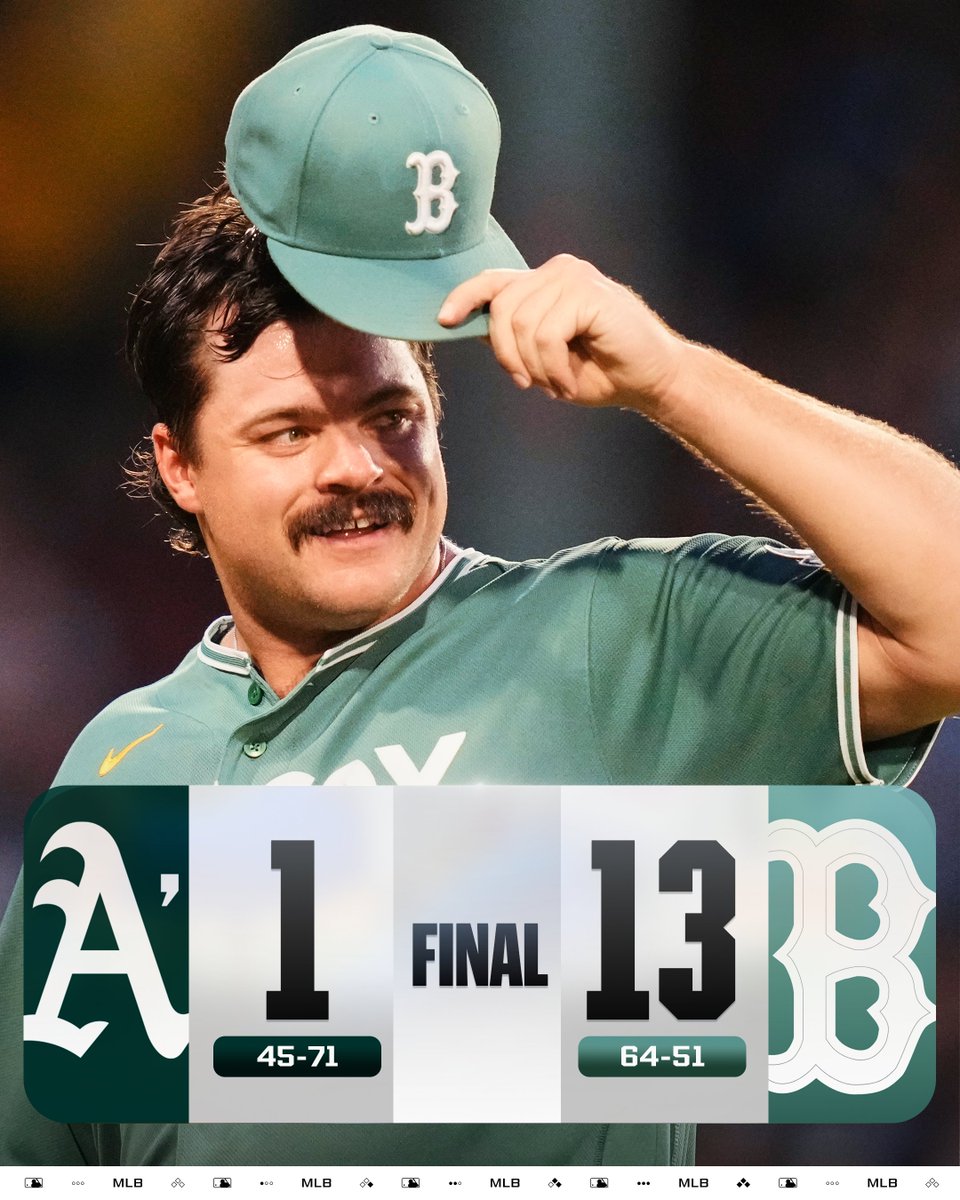 MLB's tweet photo. Payton Tolle: 14 strikeouts
Offense: 13 runs
@RedSox: 9 straight wins! https://t.co/U5PUfYFD7g
