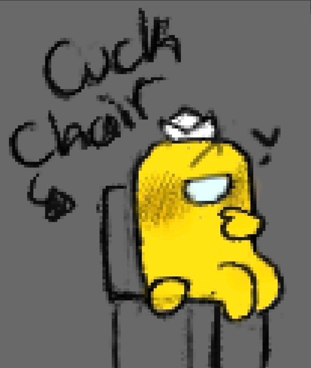 Amongstchuds's tweet photo. Cuck chair. -⭐️
#amongus #amongusshow #amongusshowyellow #amongusyellow https://t.co/OmVakO7RUI