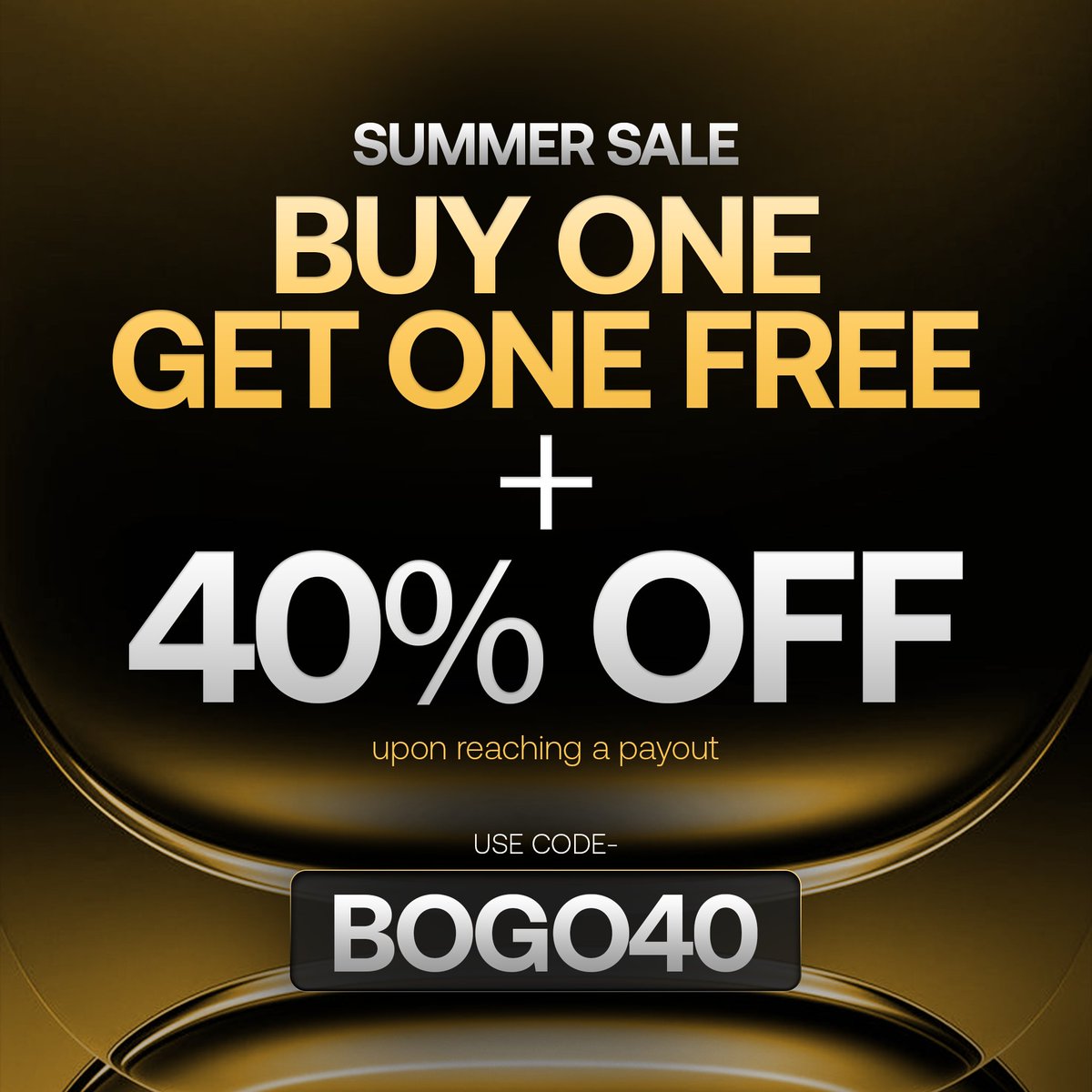 MRJ_TRD's tweet photo. ☀️ ONLY 6 DAYS LEFT! ☀️

🔥 Summer Sale is ending soon!

🎁 BOGO — Buy 1, Get 1 FREE after reaching a payout
💥 40% OFF sitewide
✅ Available on ALL plans
🎟️ Use Code: BOGO40
🔗 https://t.co/HIVSvlsW2k

⏳ Only 6 days left to grab the deal!

Don’t miss it. 🚀 https://t.co/pucji3O4DZ