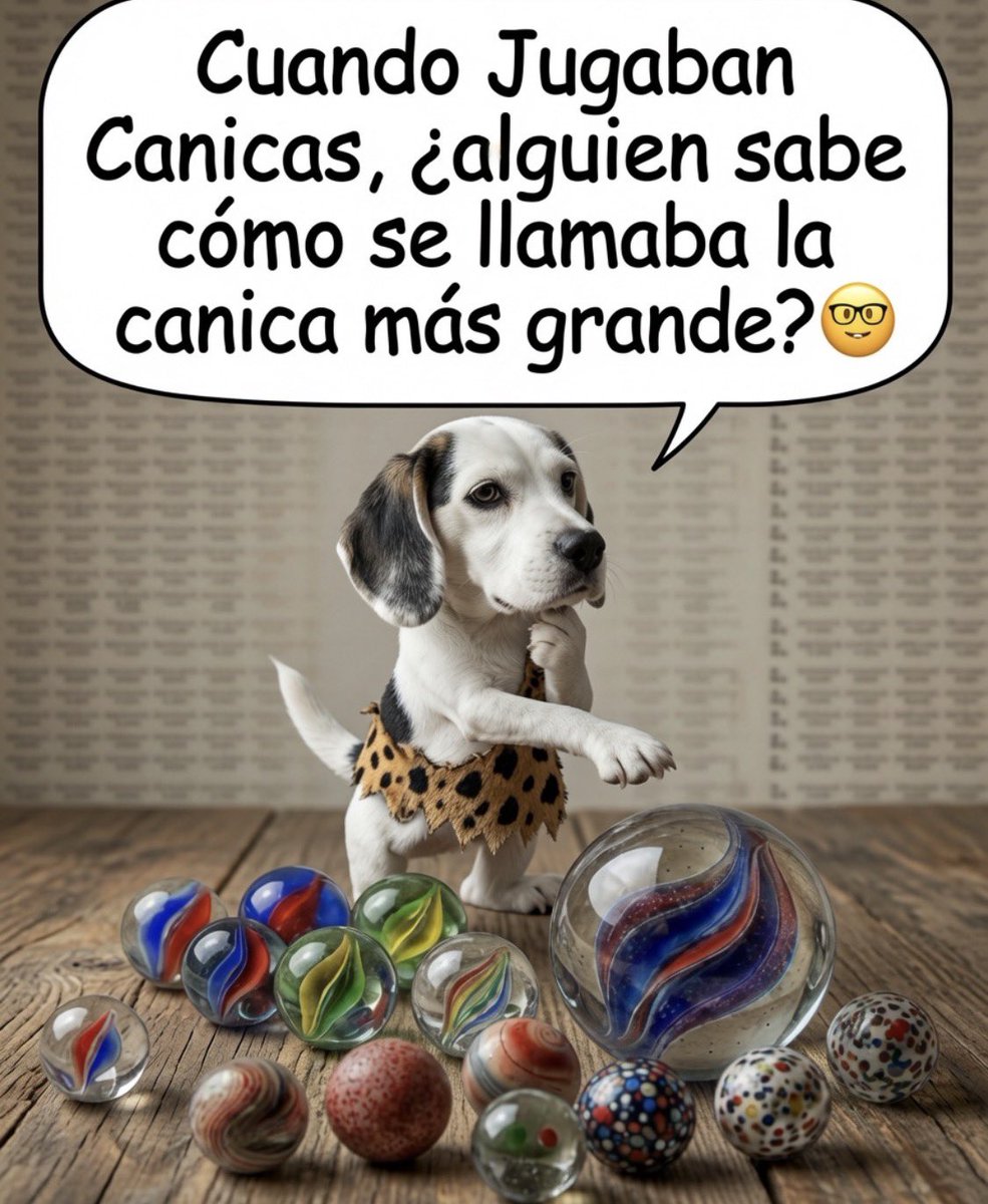 DiegoRoyet41761's tweet photo. Cuando Jugaban canicas, ¿alguien sabe cómo se llamaba la canica más grande? 🤓 https://t.co/PJcmdruYtg