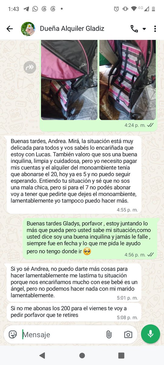 andreavera_01's tweet photo. 🚨💔 MAÑANA PUEDO QUEDARME EN LA CALLE CON MI BEBÉ. Estoy sin trabajo y no pude reunir todo el dinero del alquiler. La dueña ya me pidió que deje el lugar y estoy desesperada porque no tengo otro lugar al que ir. Solo necesito juntar lo que me falta para poder mantener un techo + https://t.co/dFcEoTOqnM