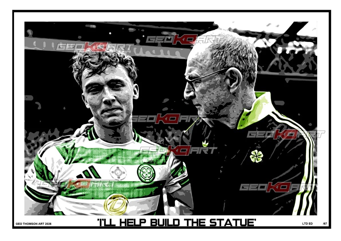 geokoart's tweet photo. COMPETITION TIME

Just name the first Celtic goalscorer and time of goal (i.e. Tierney 26) v Kilmarnock on Sunday.

1st prize 
Callum Osmand Signed triple print set!

Entry closes at kick off

🟢 SHARE POST
🟢 FOLLOW PAGE
🟢 GOOD LUCK https://t.co/IJ02pPtY4l