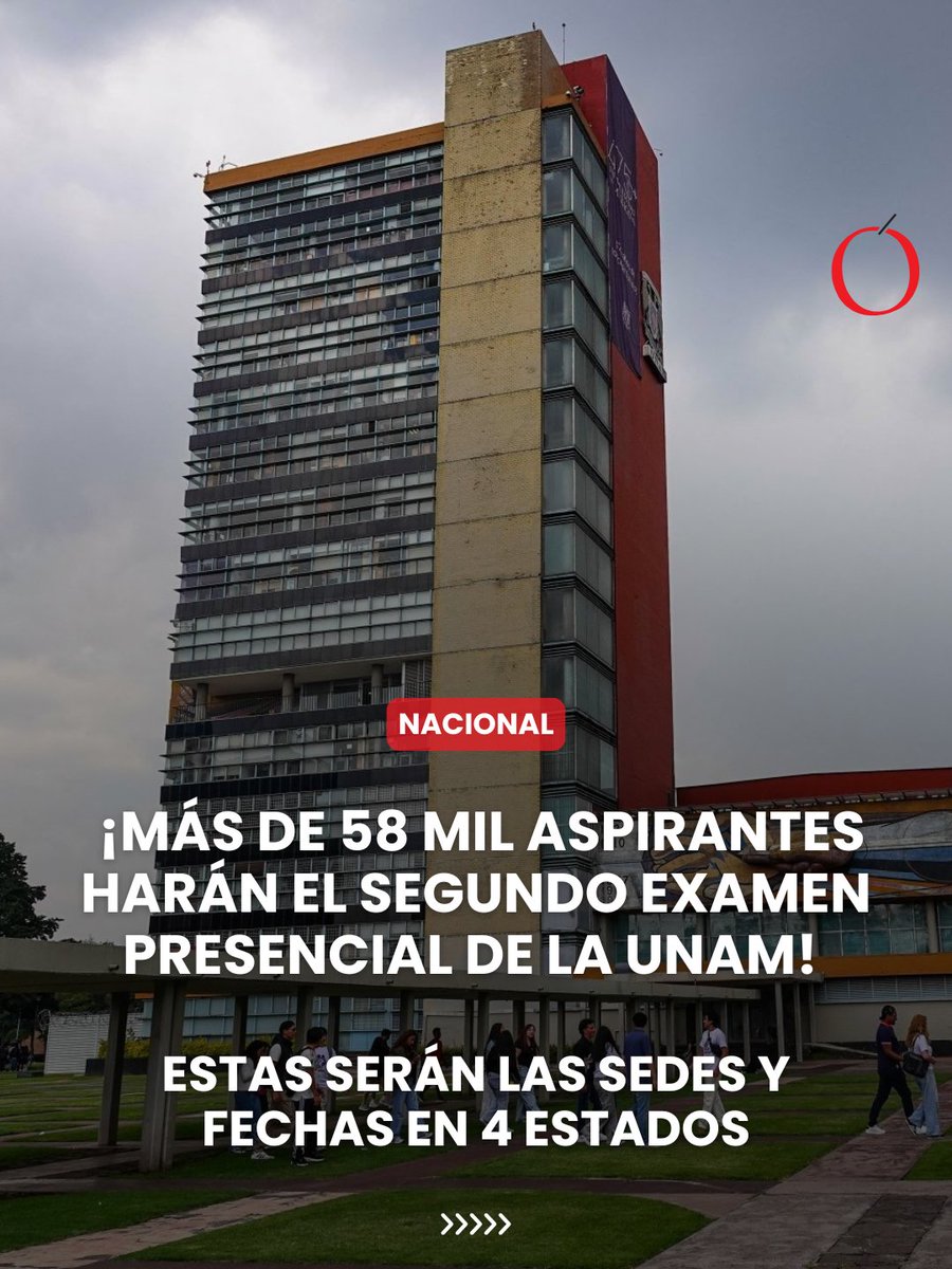 LaCronicaDeHoy's tweet photo. 🎓 La UNAM ya habilitó “TU SITIO” para que las y los aspirantes consulten la sede, fecha y horario de su Examen de Control Presencial.

👉 Desliza para conocer las sedes, fechas y todo lo que debes revisar antes de acudir al examen.

#UNAM #ExamenUNAM #AdmisiónUNAM https://t.co/Tfu4He3725