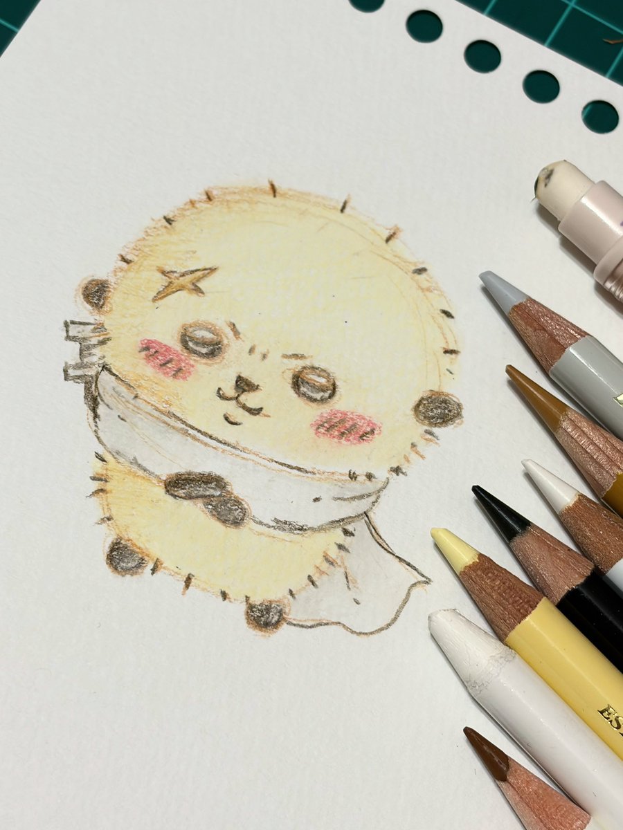 smallhiromin's tweet photo. 次女ちゃんから「描いたら出る」と聞いたので…描いてみました。
また近いうちにCoCo壱行くぞ〜*(ˊᗜˋ*)و♪
 #ちいかわ https://t.co/y8r2kB0Ht5