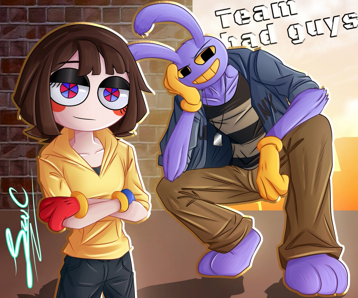 IzuWorks's tweet photo. No se si esto se considera Funnybunny pero igual lo pongo jajajaja 

#funnybunny #tadcfanarts #tadcㅤㅤ #jax #jaxypomni #pomni https://t.co/J2sOQZ2WrU