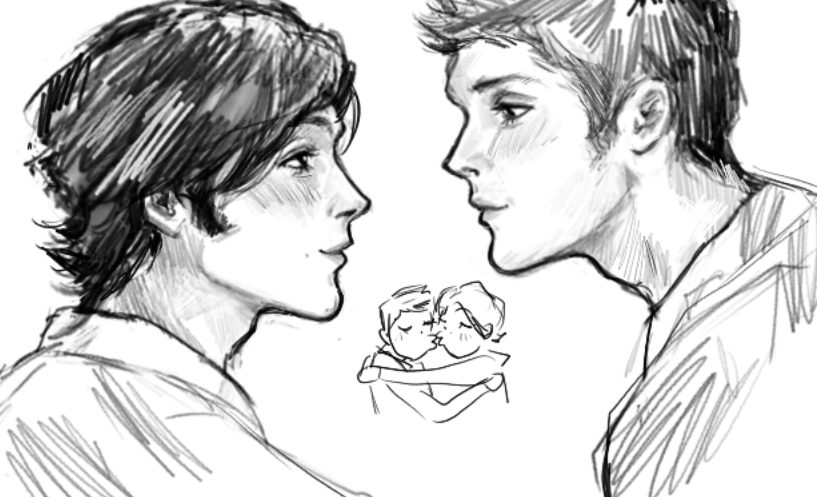 shomilitia's tweet photo. the lovers 💕💕 #wincest #sd https://t.co/N1vRVbEtHB