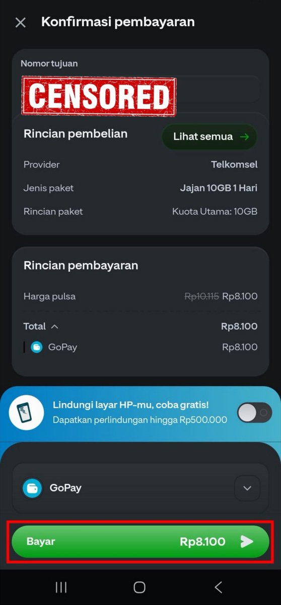 LaaSalsala46005's tweet photo. mayan banget special hari merdeka ada promo serba Rp8.100 utk semua operator beli paket internet di apk GoPay. cek gih #KUOTASERBA8RIBU https://t.co/mPHl6CVNuy