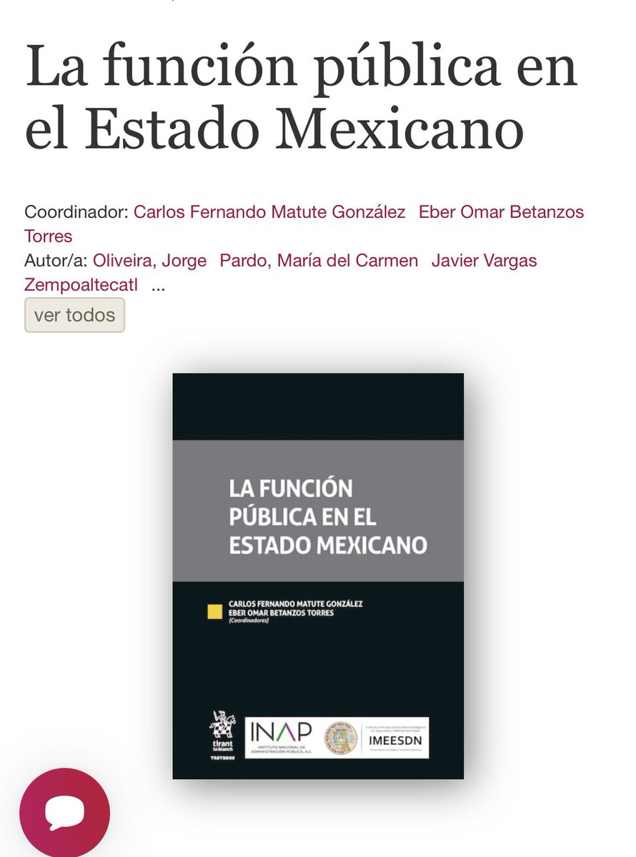 Javier_Vargas_Z's tweet photo. Les comparto que se ha publicado el libro 𝗟𝗮 𝗳𝘂𝗻𝗰𝗶𝗼́𝗻 𝗽𝘂́𝗯𝗹𝗶𝗰𝗮 𝗲𝗻 𝗲𝗹 𝗘𝘀𝘁𝗮𝗱𝗼 𝗠𝗲𝘅𝗶𝗰𝗮𝗻𝗼, de Tirant lo Blanch, coordinado por @cmatutegonzalez y @EberBetanz69790.

Los invito a adquirir esta valiosa y actual obra:
https://t.co/y4rBrK6oiv https://t.co/HFevSimJgy