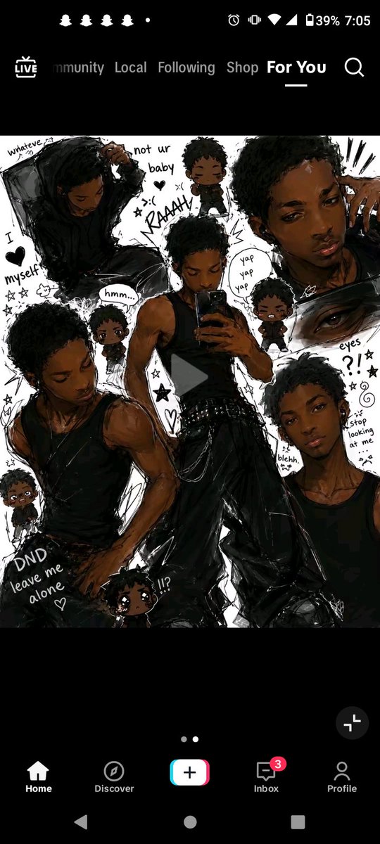 sillyeontwt's tweet photo. he also has this ai generated art of himself that he had as his profile picture for a month https://t.co/0TecTVaAzE