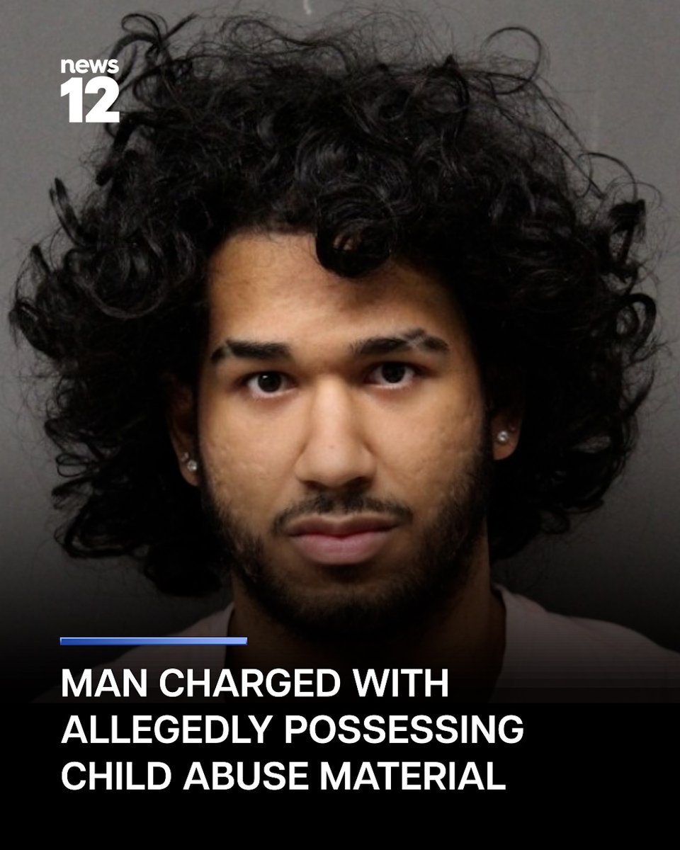 News12NJ's tweet photo. ABUSE MATERIAL: A 20-year-old New Jersey man has been charged after Bergen County prosecutors say that a cyber crimes investigation uncovered child sexual abuse material at his residence.
 
https://t.co/xZIwAadj8N

#News12 #NewJersey #Investigation #Crime https://t.co/HmbzDeEKvZ