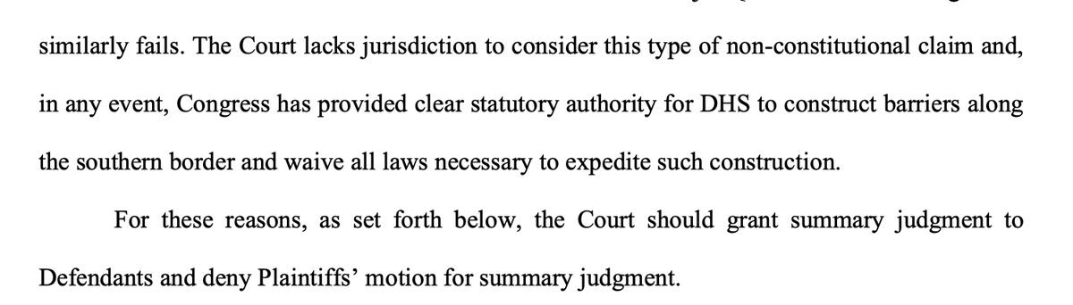travisbubenik's tweet photo. Things are speeding up in one of the lawsuits challenging the Trump admin's Big Bend area border barrier plans. Plaintiffs asked for a hurry - govt. has now asked a judge to rule in its favor.

Media outlets - here's the docket - sign up for alerts: https://t.co/m531vDiXZM https://t.co/meboUQoSVC