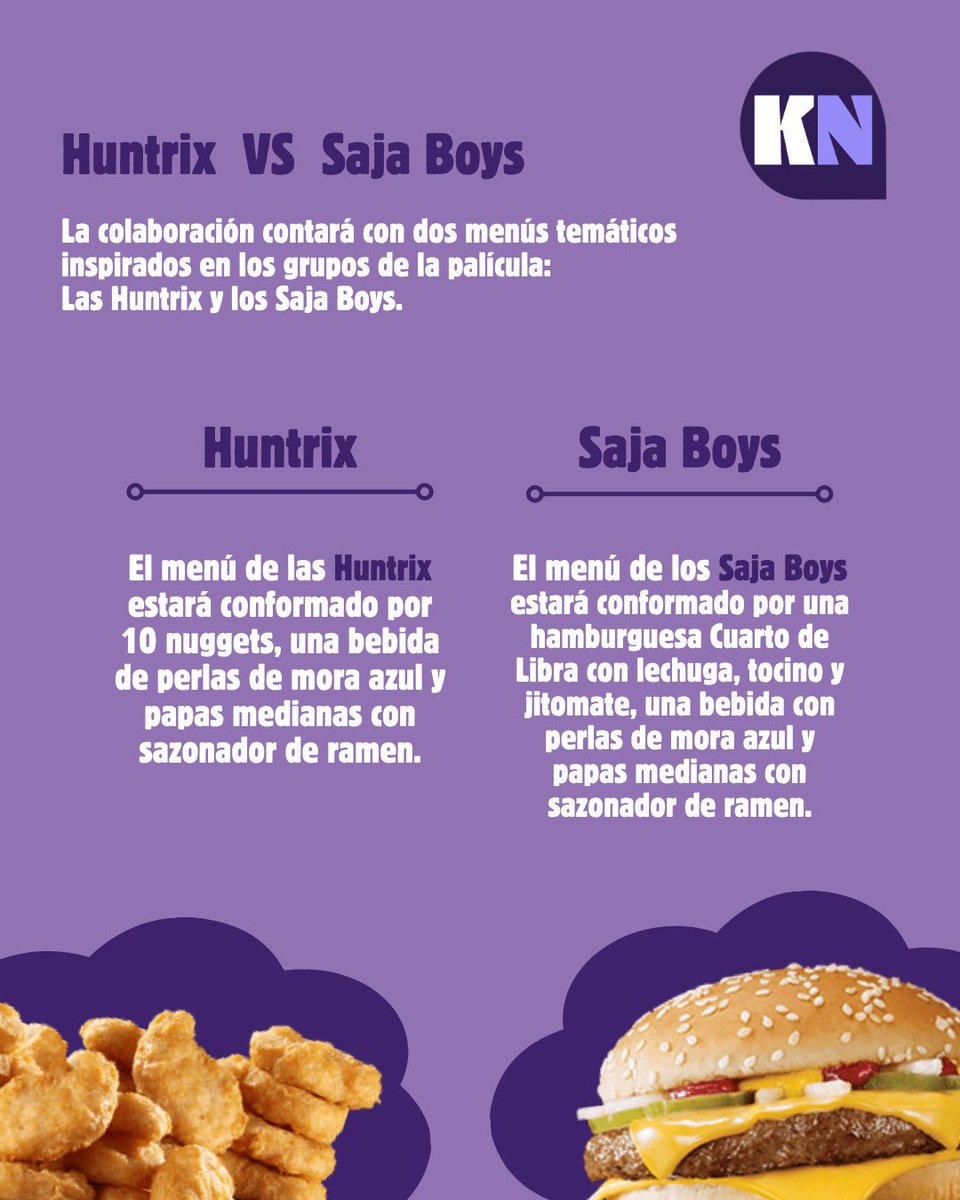 kimchinewsmx's tweet photo. 🍔✨ ¡ATENCIÓN, HUNTR/X! ✨🍔 La Cajita Feliz de KPop Demon Hunters ¡YA LLEGA A MÉXICO! 🇲🇽💥

Tus personajes favoritos, mucha magia y una dosis extra de K-pop llegan directo a tu comida. 🩷💙

#KimchiNews #KPopDemonHunters #KPopDemonHuntersMéxico #KPop #Netflix https://t.co/oyiSCIRImJ