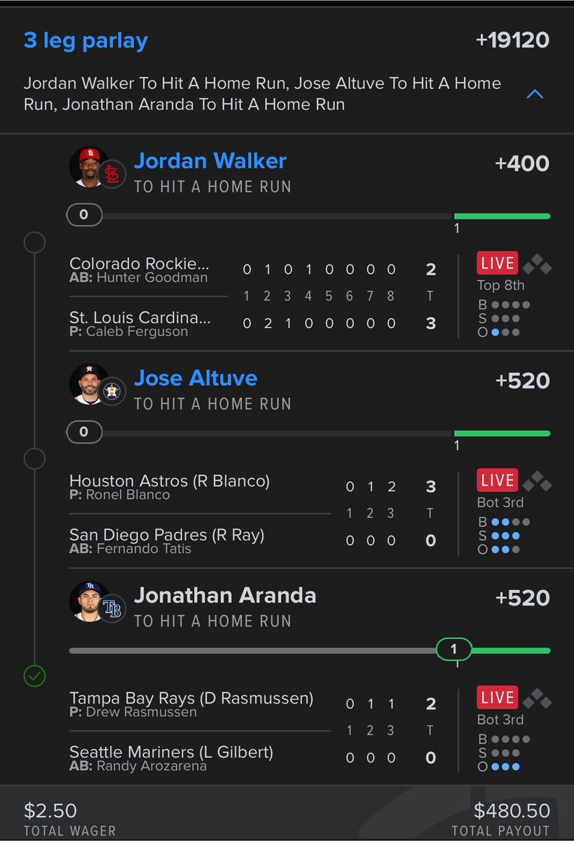 Cobbs124's tweet photo. @MLBHR Shoulda ran churio and duran for my J’s slip 🙄 https://t.co/BGXNyTykvV