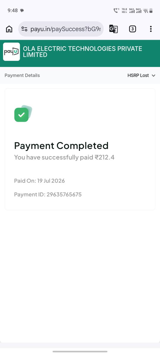 RPrepguru's tweet photo. @OlaElectric @bhash  I want complete refund for my side stand. I don't need it anymore. I paid for number plate also. But no idea where it is?
Image 1: Payment of number plate
2: payment of scooty stand
3: complaint registered @jaagograhakjago https://t.co/1FYETS2Cto