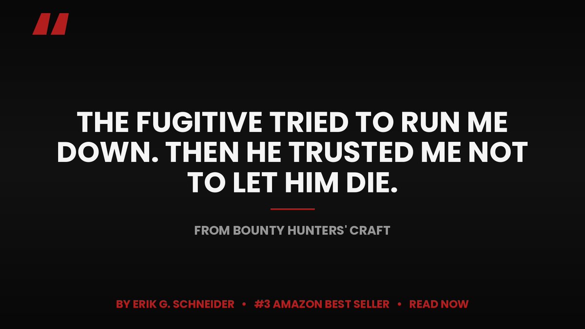 EXECINV's tweet photo. He ran me over with his van to dodge a $20,000 bond.

Three nights later I found him and he ended up bleeding out in a motel bathroom, and the only thing between him and dying was my bare hands.

He looked up at me — the same fugitive who'd tried to kill me days earlier — and said: "Don't let me die."

I said I wouldn't and I didn't let him die.

Reality TV loves the chase. Nobody ever shows you the rest — the pressure, the paperwork, the letter he wrote me from jail weeks later, thanking me.

That's what BOUNTY HUNTERS' CRAFT is actually about. True story, one of dozens inside. Now #3 Best Seller (Law and Ethics) on Amazon.  
https://t.co/eQGjHQa10S