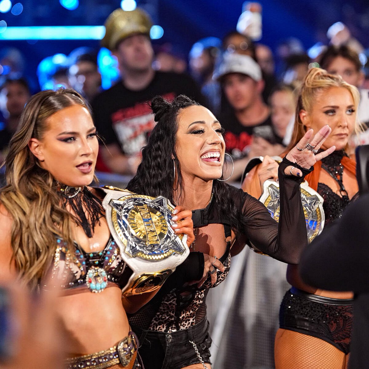 ToTheWildWest's tweet photo. You have all witnessed the moment; Pledge your allegiance to Fallon Henley, who just pinned your current Women’s champion while retaining our tag team champions.

Perhaps we are looking at Fallon 2 Belts on the horizon. https://t.co/e78YBFjdzB
