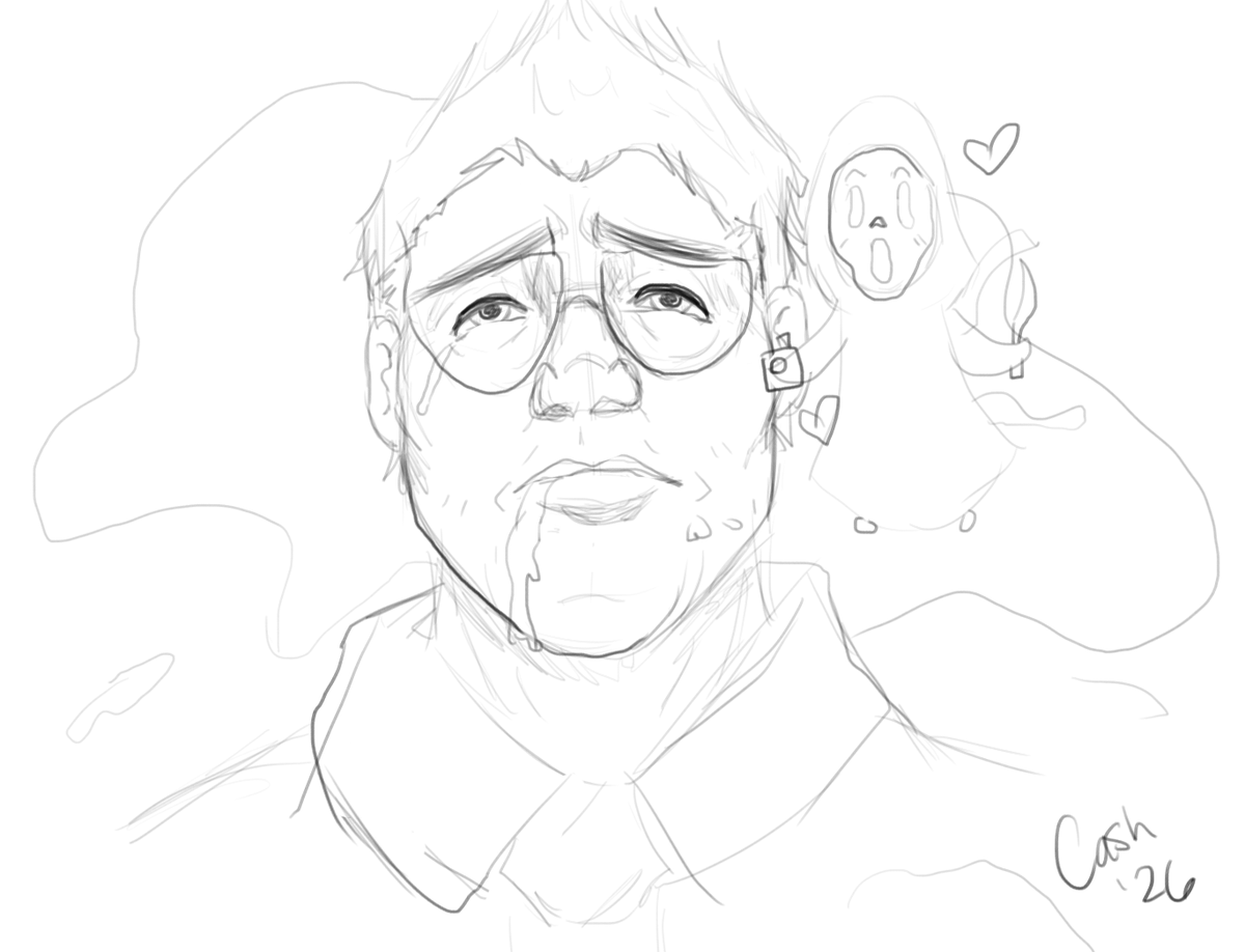 FairfieldGhosts's tweet photo. Something possessed me to quickly doodle this tonight. Maybe I'll do an actual animation of this later too. 
#dwightfairfield #dbd #ghostfield https://t.co/cPcPQ8h3ps