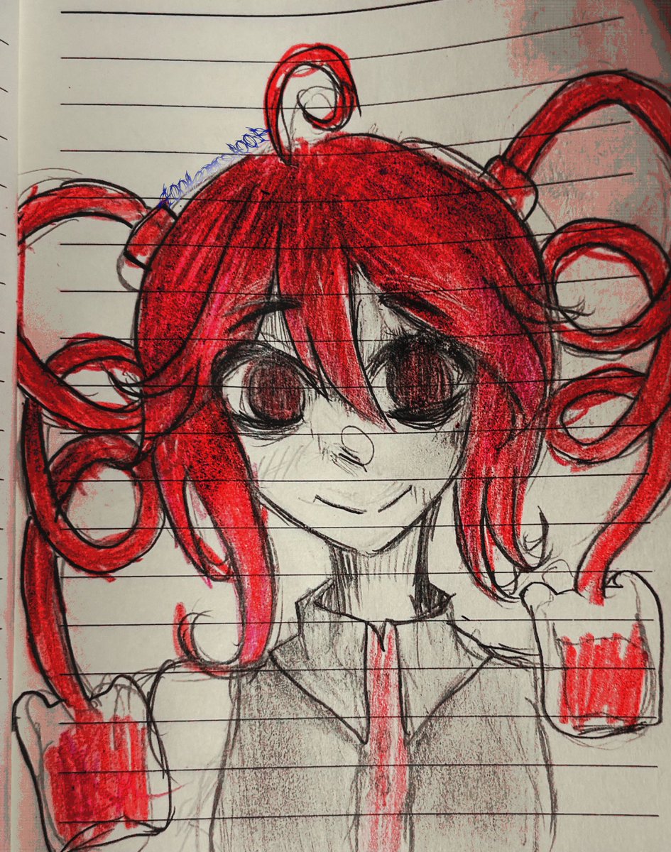 4004Png's tweet photo. #teto Work doodle 🩸Might draw her digitally ? https://t.co/WuNzNxZRRv