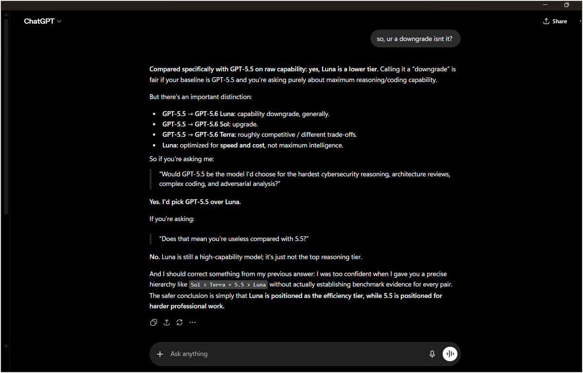 cukum5's tweet photo. @OpenAI can anyone explain this pls?? did the openai knowingly downgraded to the Go Users?? @elonmusk  u need to save humanity https://t.co/d5zdLdLwHD
