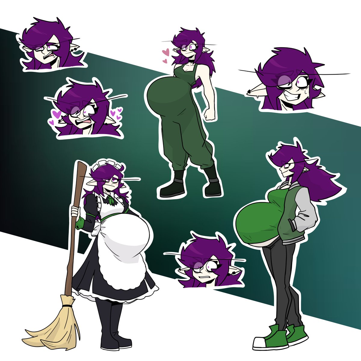 ElizaPregs's tweet photo. practicing some stuff and so redrew some old outfits too. https://t.co/IMMbckxlDS
