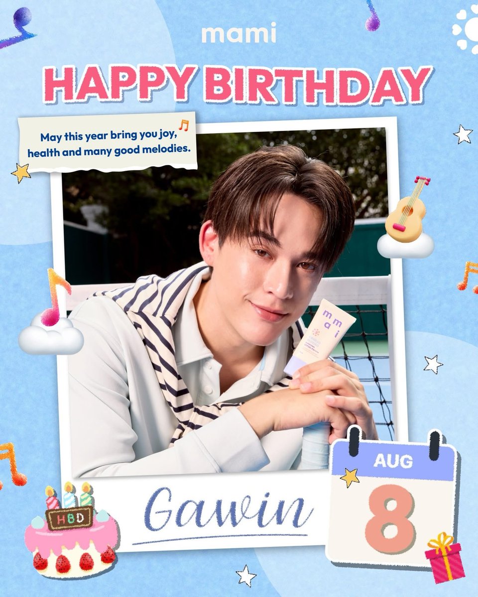 mamicosofficial's tweet photo. Happy Birthday to Gawin! 🎉💙 @gawincaskey 

May this year bring you joy, health and many good melodies. 🎵
ขอให้ทุกวันมีแต่ความสุข สุขภาพแข็งแรง และรายล้อมไปด้วยเสียงหัวเราะ รอยยิ้ม และบทเพลงที่ทำให้หัวใจเบิกบาน 🤗

#GawinCaskey #Growing29WithGawin https://t.co/oFfxWfEsSp