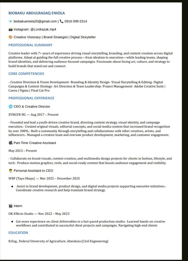 TheEniolaInc's tweet photo. I literally came to Lagos this June for a job interview at Xiaomi, didn't get the job tho. Then I promised myself I won't go back to ABK until I secure a job, it's August I'm still yet to get one although I've gotten some internship tho. 

CV + PORTFOLIO BELOW👇👇👇 https://t.co/osTb3R0zYg