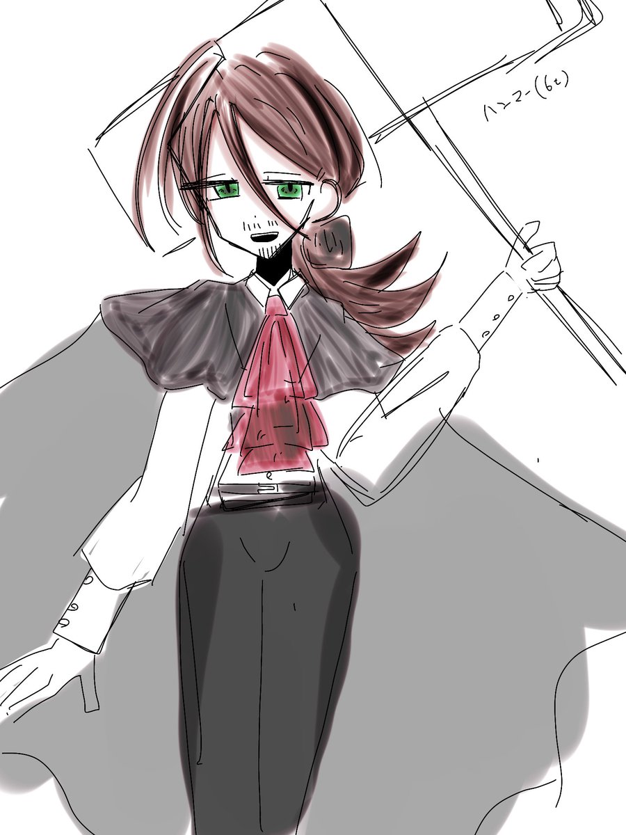 D_Sa___'s tweet photo. 魔法少女おじたんの創作です https://t.co/c2LV2AqUmo