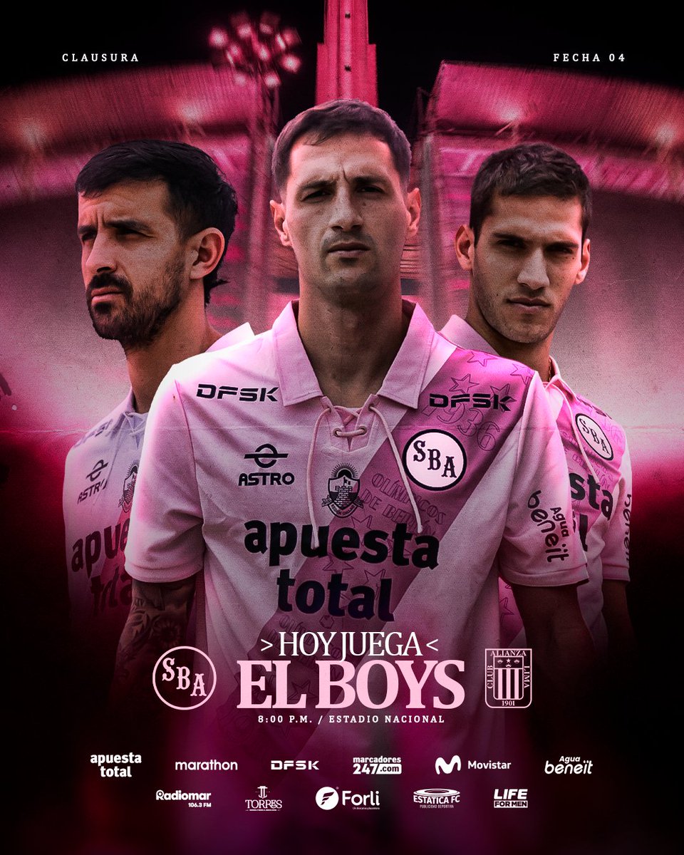 sportboys's tweet photo. 🏆 HOY JUEGA EL BOYS 🏆

🕗 8:00 p.m.
🏟️ Estadio Nacional 
📍 Lima
🆚 Alianza Lima

🎟️ Consigue tus entradas en https://t.co/osIchJcYzf

#VamosBoysTodaLaVida
#MásCallaoQueLima https://t.co/0rMMmkVNyS