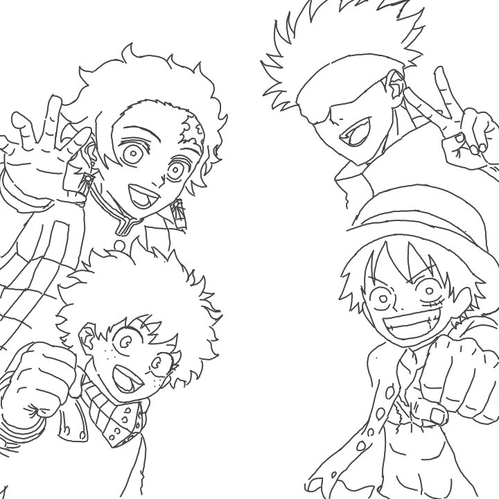 tomatyo_some's tweet photo. 落書き
#ヒロアカ　#ワンピース https://t.co/zjjVTP6DpR