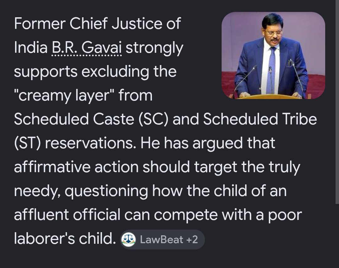 GC_Revolution's tweet photo. कितनी बड़ी दोगली सरकार है।

UGC के मामले में कोर्ट के पास हैं, कहते हैं—हम कुछ नहीं कह सकते, कोर्ट जो कहेगा वही करेंगे।

लेकिन One-Time Reservation / SC-ST में Creamy Layer / Sub-categorisation ——— वहाँ नहीं, अब कोर्ट की बात नहीं माननी? 😅 

सीधा-सीधा कहो कि BJP को वोट बैंक की राजनीति करनी है। 🙂