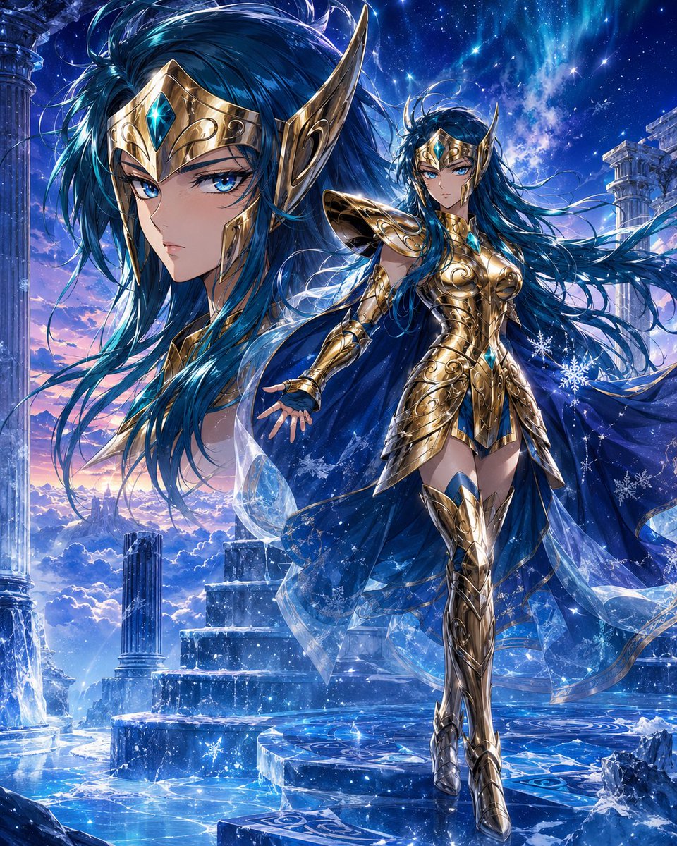 tetuyaraido's tweet photo. #カミュ #ミロ #水瓶座のカミュ #蠍座のミロ #AquariusCamus #ScorpioMilo #聖闘士星矢 #SaintSeiya #黄金聖闘士 #GoldSaint #水瓶座 #Aquarius #蠍座 #Scorpio #女体化 #Anime #AnimeArt #AIイラスト #AIart #FanArt #CinematicArt https://t.co/Cs6AR91hPU