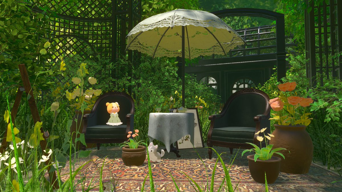 despair_nobara's tweet photo. こちらの『Jardin.』にお邪魔させていただきました！
植物が好きなので、すごく落ち着く空間でした…

思わず新しいホームワールドにしちゃいました🌿 https://t.co/3FUq1Uh5o8