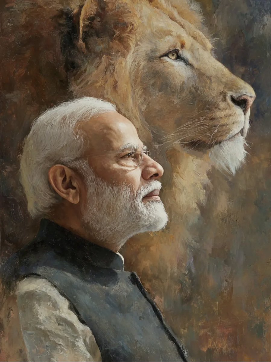 SwakshTripathi's tweet photo. A lion whom the whole world fears. https://t.co/seOGhOqmun