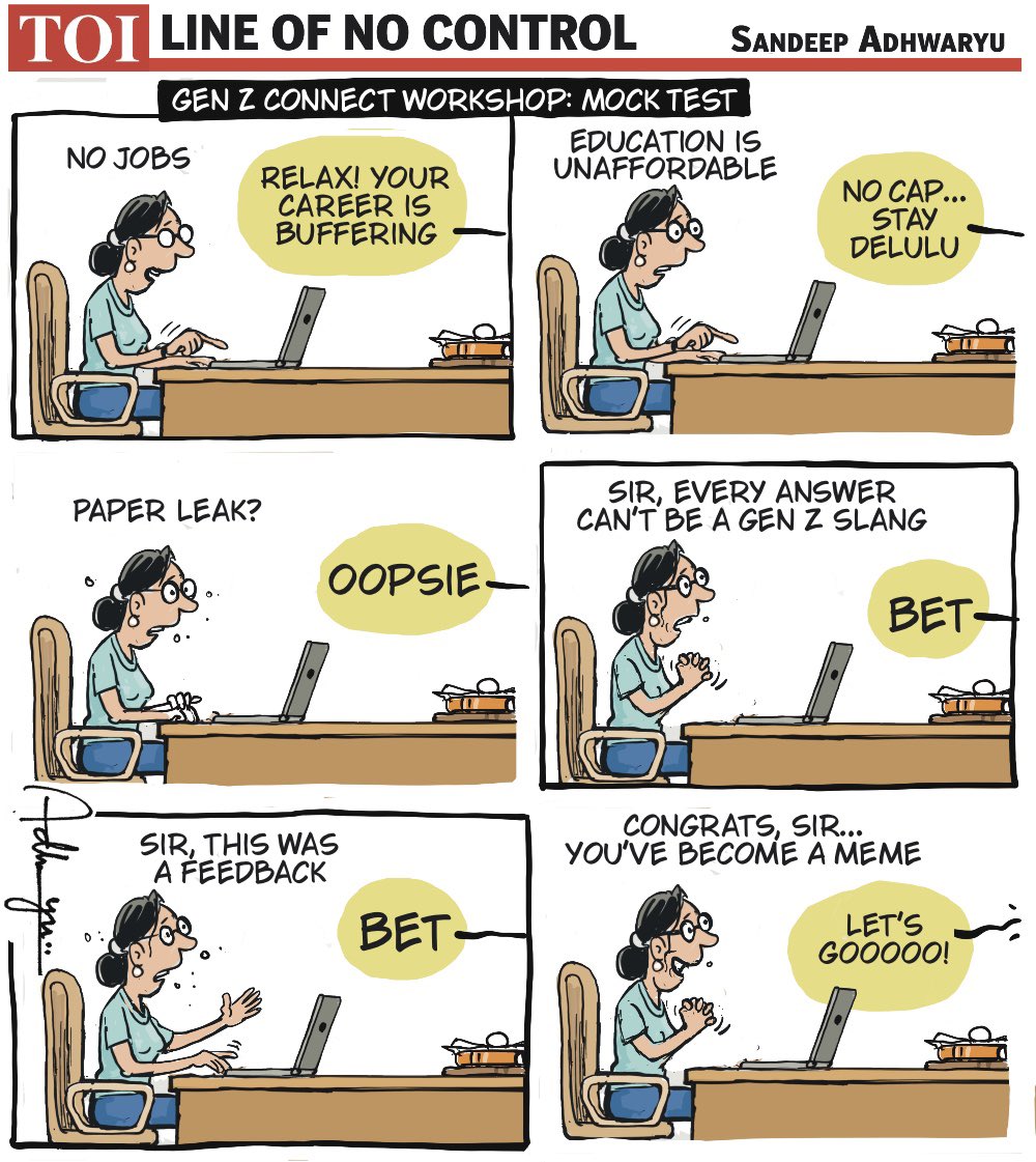 CartoonistSan's tweet photo. #GenZConnect @timesofindia https://t.co/igBKjawd9V