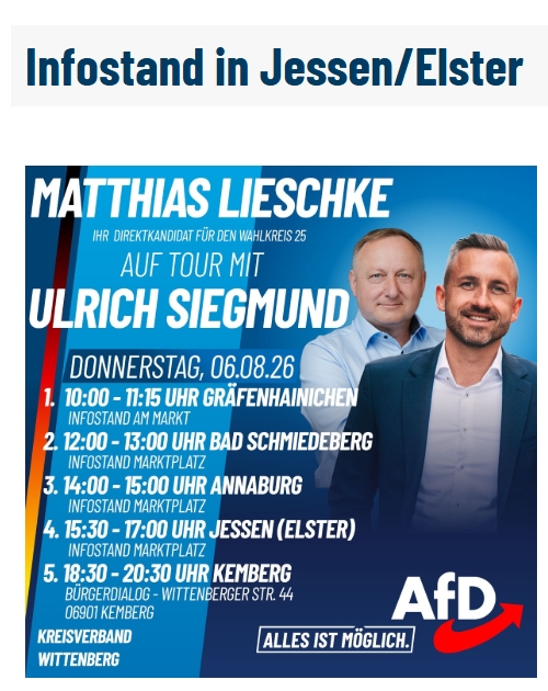 huweber's tweet photo. @queru_lant Dafür, dass zum Zeitpunkt des Videos der neue Heiland seine Duftmarken in Jessen setzen wollte, war der Andrang überschaubar. https://t.co/UDWPpkmGtn
