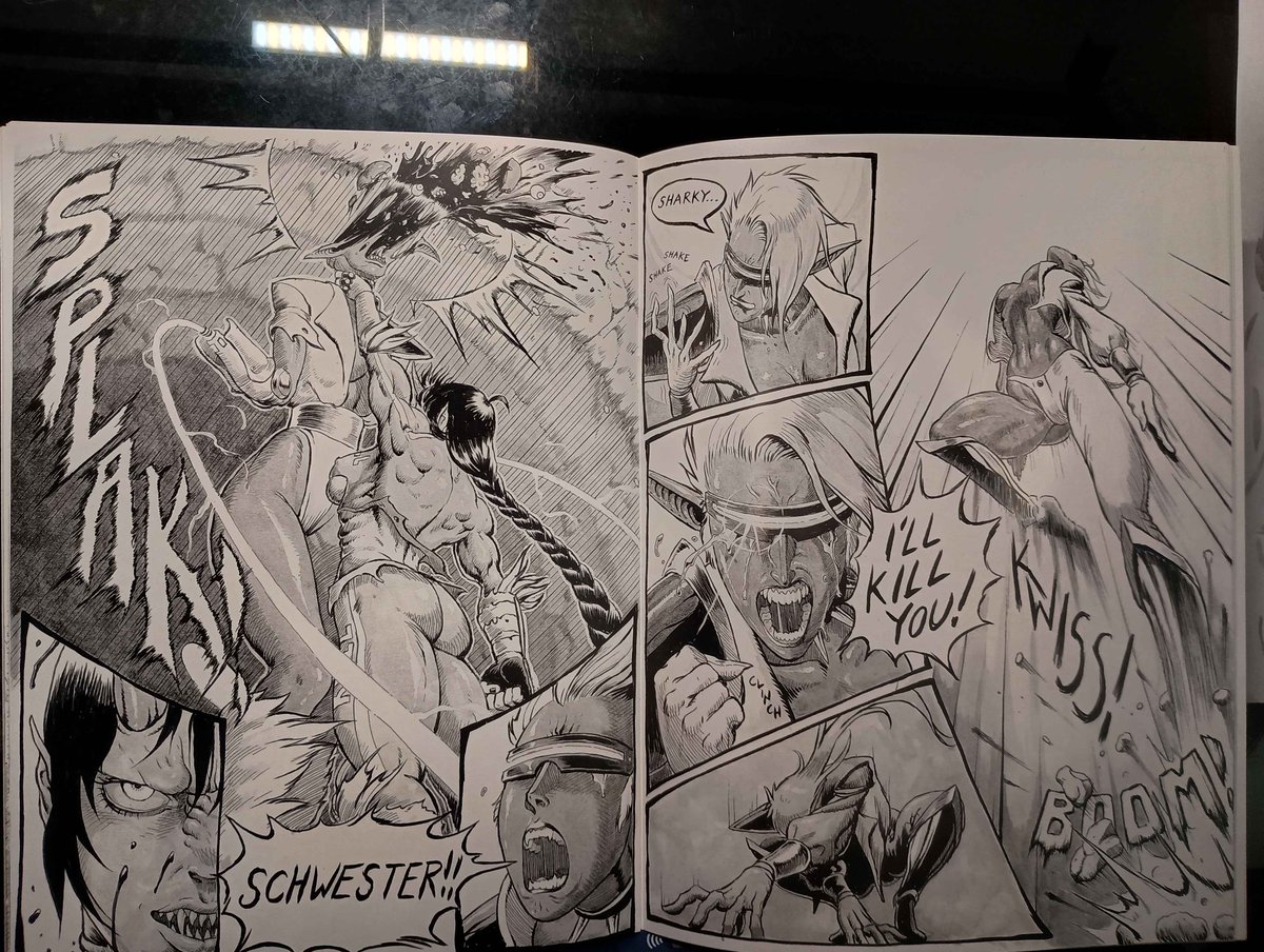 Level9Drow's tweet photo. @Lunaflorisi Thanks! 
All traditional analogue comics/mangas. Check out my profile pin for the comic series I am illustrating. I record all illustrations for YouTube: 

https://t.co/LOqUXoNMRQ https://t.co/RmWc51aiZL