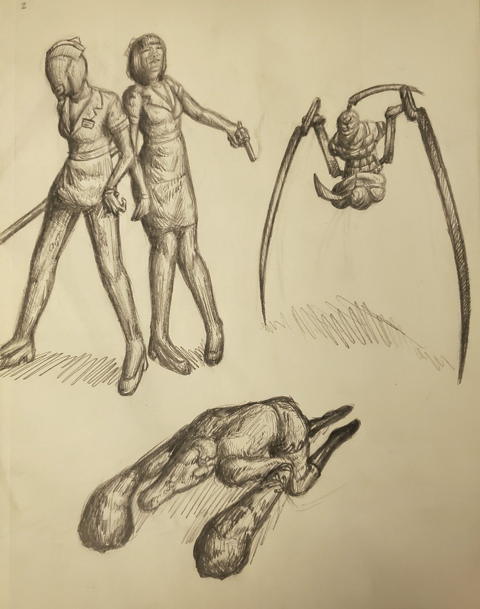 SomeBumassMf's tweet photo. Sketchbook dump https://t.co/DYTG31b390
