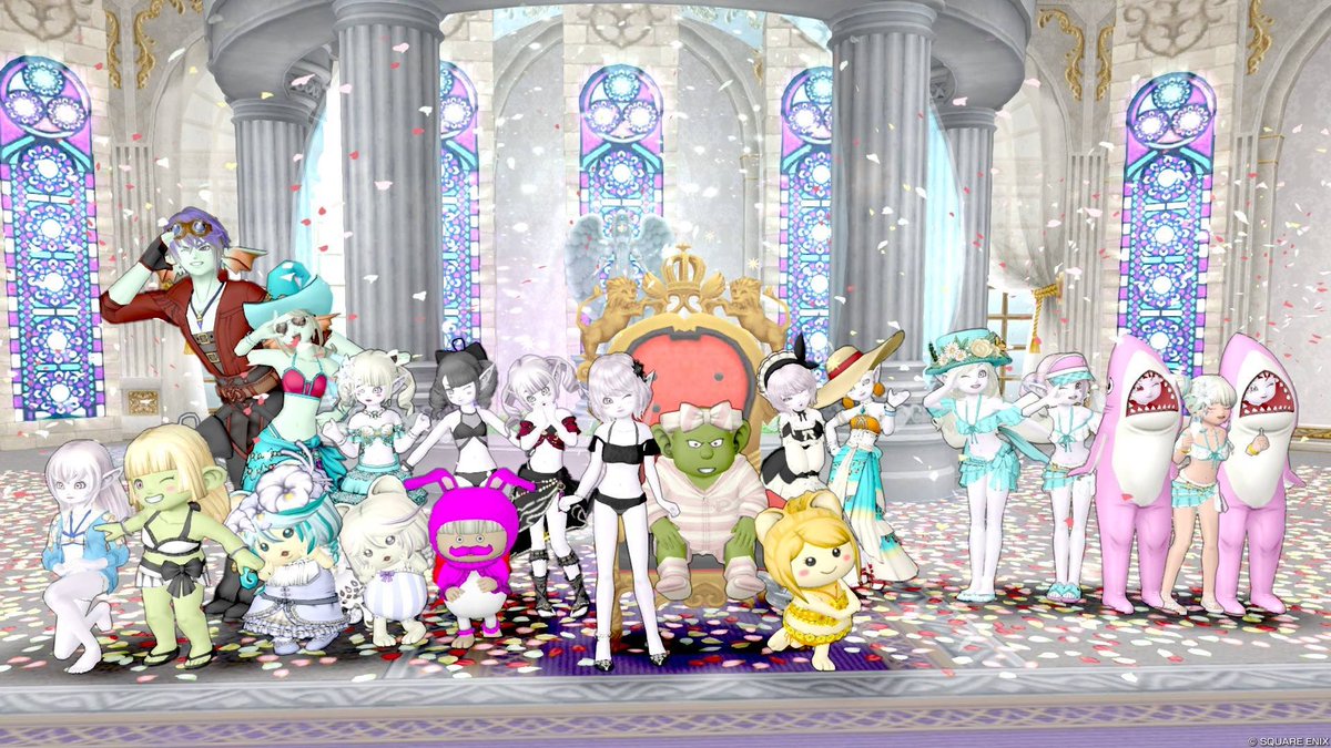 konoha_dqx's tweet photo. 8/7 1枠目 22時〜👑✨

チカ様　#Club_Luminous
ご来城ありがとうございました💕

この日はなんと、チカちゃんが
ドワ男君になって会いに来てくれました🤣

みんなからは不評だったみたいだけど……
私は可愛くて好きでしたよ😂💕笑

そして舞踏会ドリンク2本もありがとう🥂
楽しかったです✨✨ https://t.co/Cd9HPdlHG9